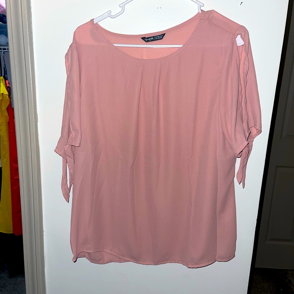 Brand New Blouse from Shein. Never Worn. Peek a boo arm slits